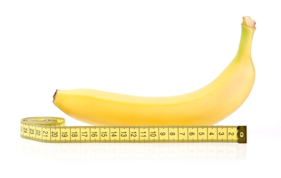 Bananele și centimetrii simulează mărirea penisului